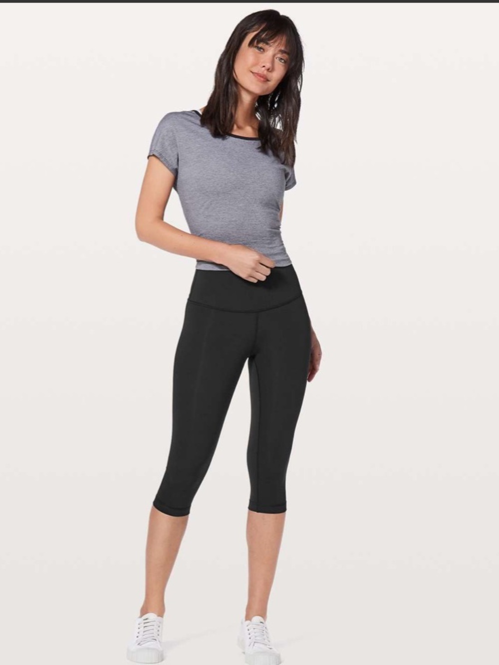 Lululemon Wunder Under Hi-Rise 1/2 Tight 17” Pants Women’s 8 Black